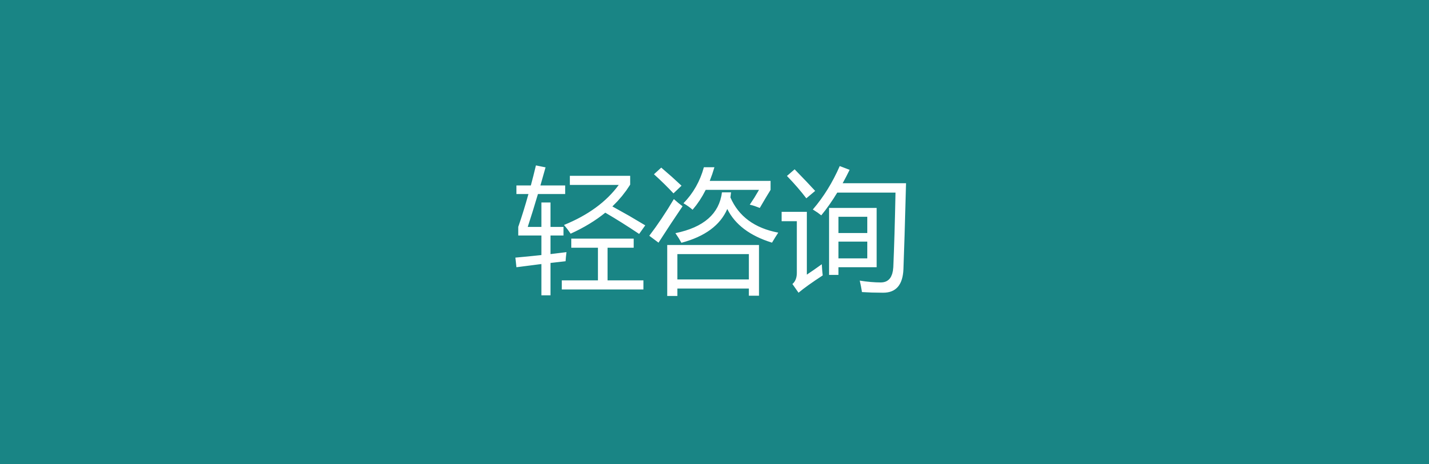 轻咨询服务